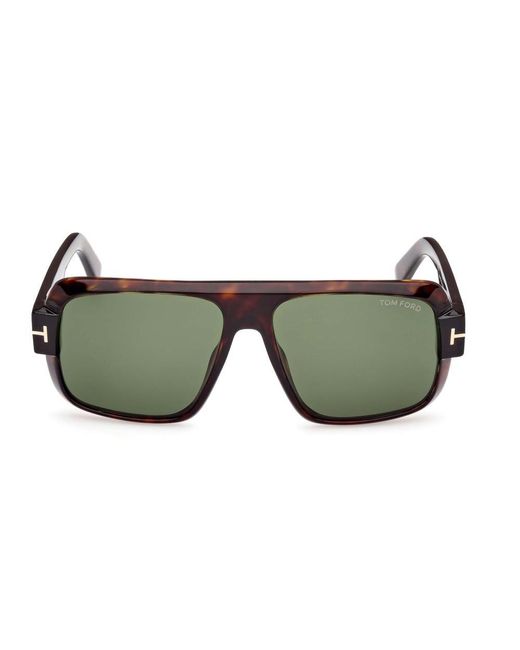 Tom Ford Green Turner Aviator Frame Sunglasses for men