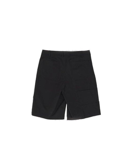 Neil Barrett Black Mid-rise Straight-leg Chino Shorts for men