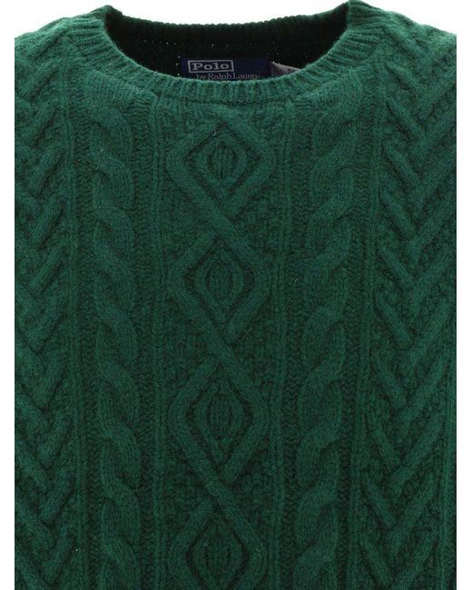 Polo Ralph Lauren Green Cable-knit Sweater for men