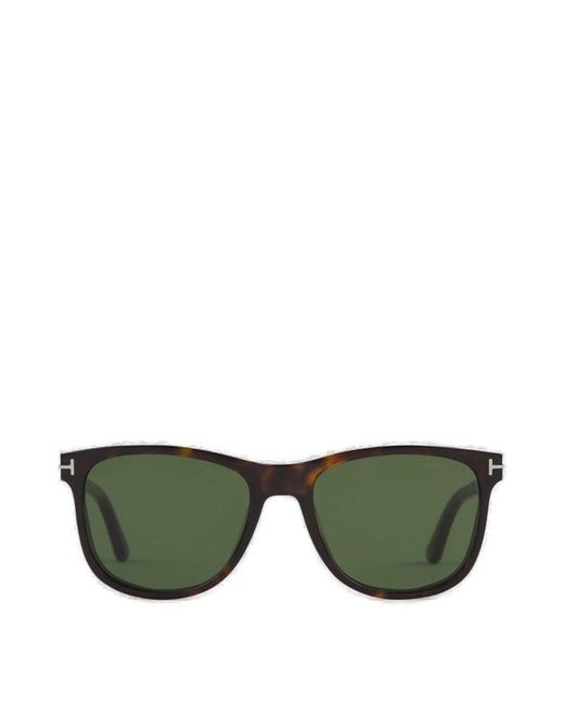 Tom Ford Green Sinatra Rectangular Sunglasses for men