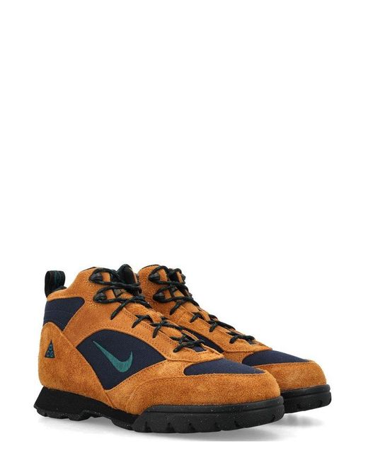 Nike Acg Torre Panelled Lace Up Boots In Blue Lyst nike-acg-torre-panelled-lace-up-boots-in-blue-lyst