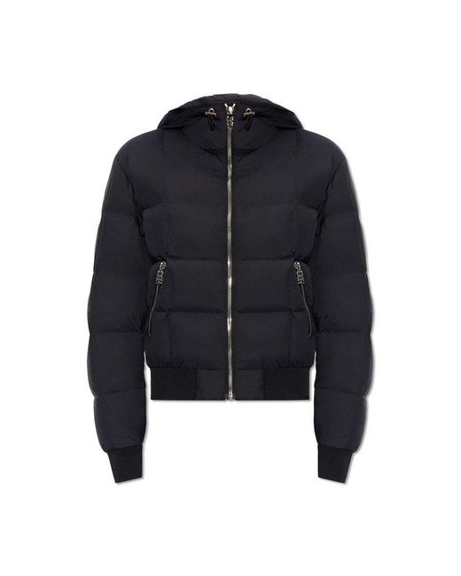 DSquared² Blue Down Jacket With Logo,
