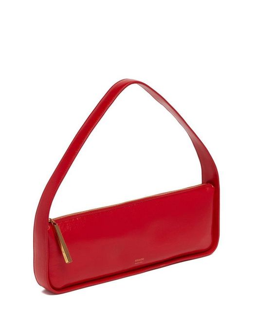Khaite Red Lori Zipped Baguette Bag