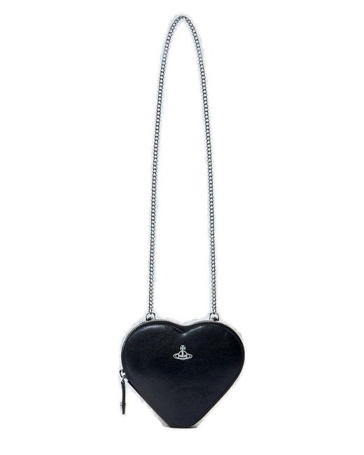Vivienne Westwood White Logo Plaque Shoulder Bag