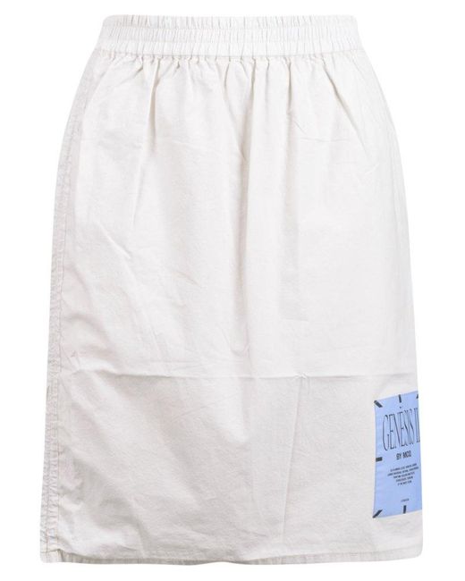 McQ Alexander McQueen White Genesis Ii Mini Skirt