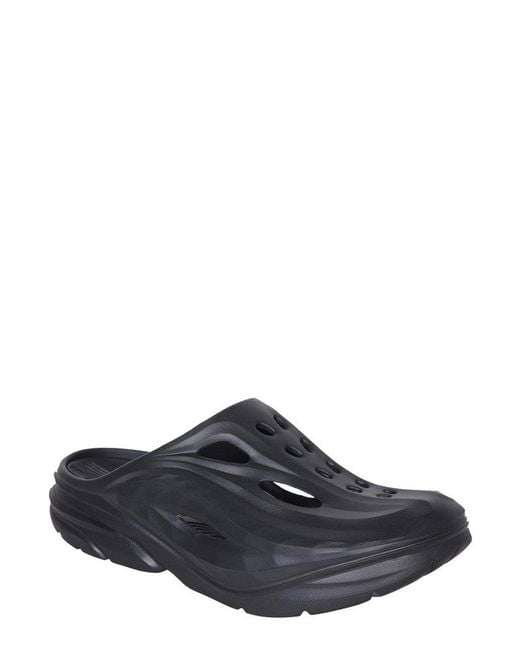 Hoka One One Gray Ora Recovery Mules for men