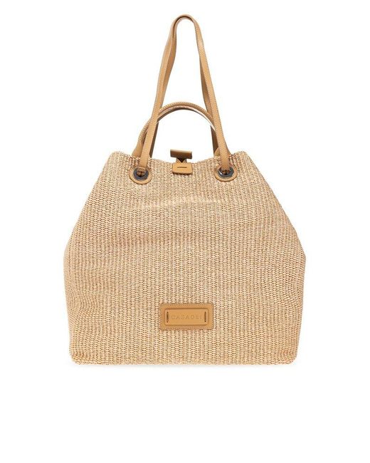 Casadei Natural Dome Shopper Bag