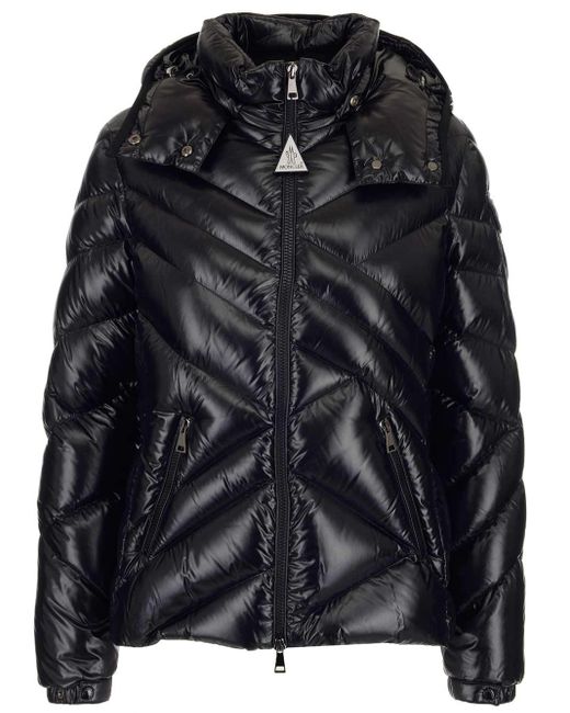 Moncler Brouel Hooded Padded Shell-down Coat in Black - Save 27% - Lyst