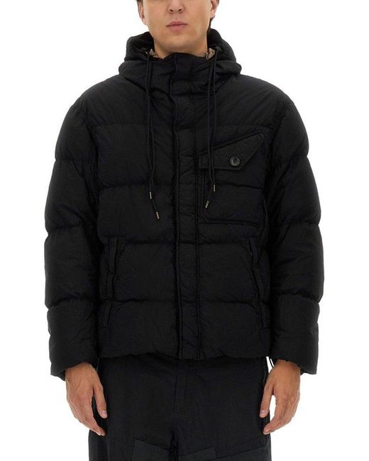 C P Company Black Survival Down Puffer Jacket for men
