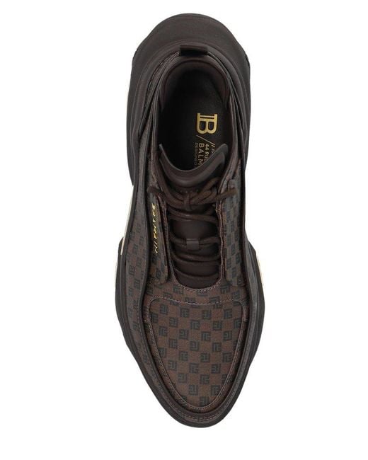 Balmain Black ‘B-Bold’ Sneakers for men