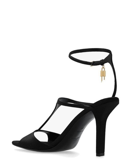 Givenchy Black G-lock Charm Heeled Sandals