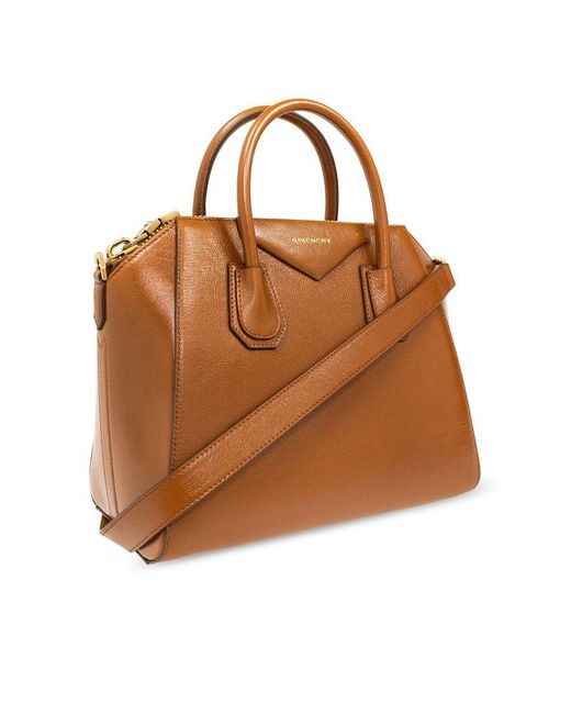 Givenchy Brown Antigona Small Top Handle Bag