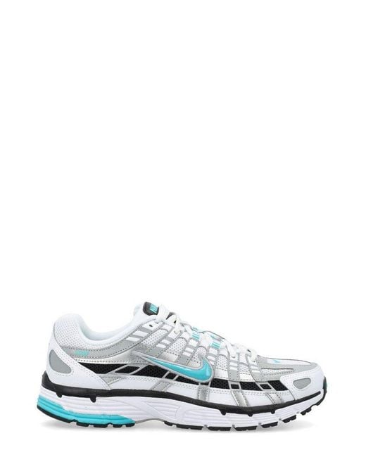 Nike White P-6000 Lace-up Sneakers