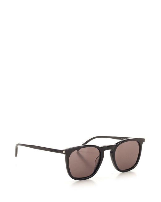 Saint Laurent Gray Square Frame Sunglasses for men