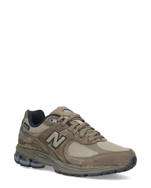 New Balance Brown 2002R Lace-Up Sneakers