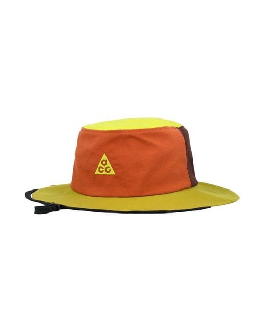 Nike Yellow Acg Drawstring Bucket Hat