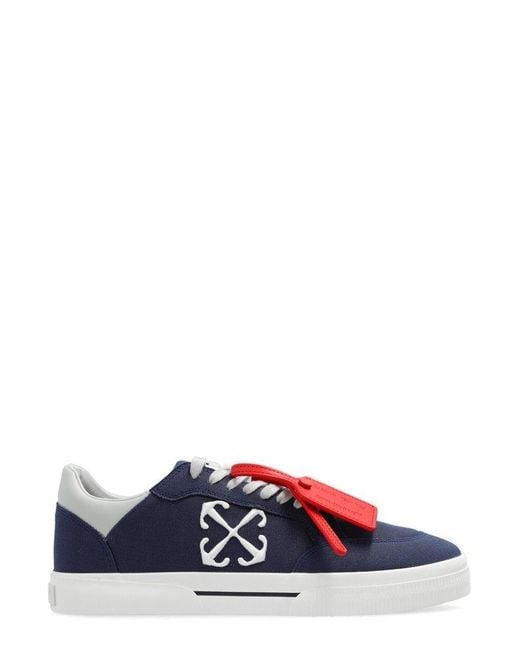 Off-White c/o Virgil Abloh Blue Vulcanized Lace-up Sneakers for men