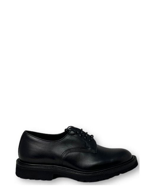 Tricker's Black Daniel Tramping Lace-Up Shoes for men