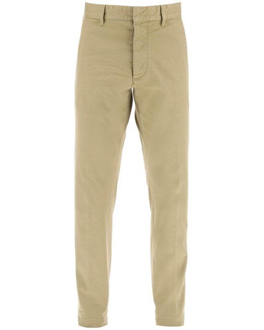 DSquared² Cool Guy Pants In Stretch Cotton in Natural for Men