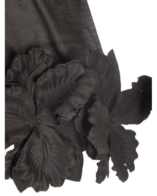 Zimmermann Black Luminosity Liftoff 3d-flower Blouse