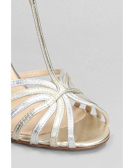 Anna F. White Open Toe Heeled Sandals