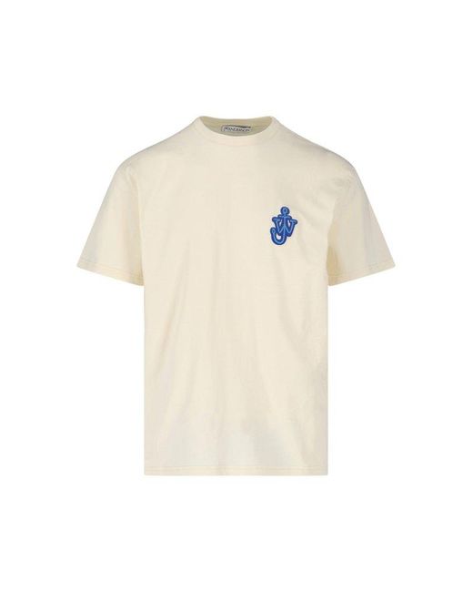 J.W. Anderson White Logo T-shirt for men