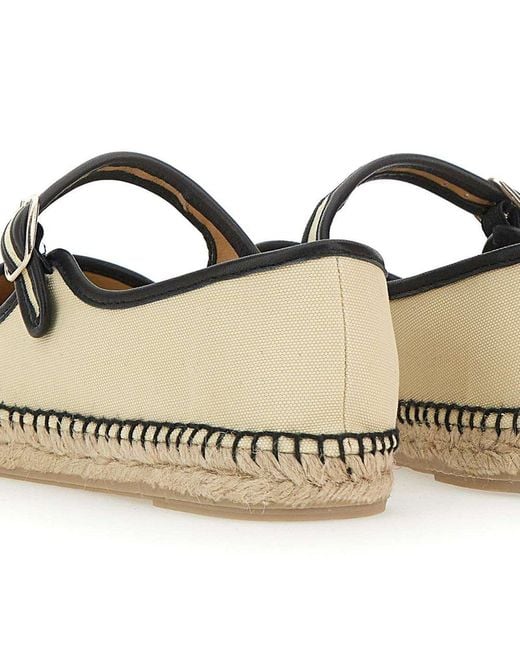 Castaner Natural Padua Mary Jane Flat Espadrilles