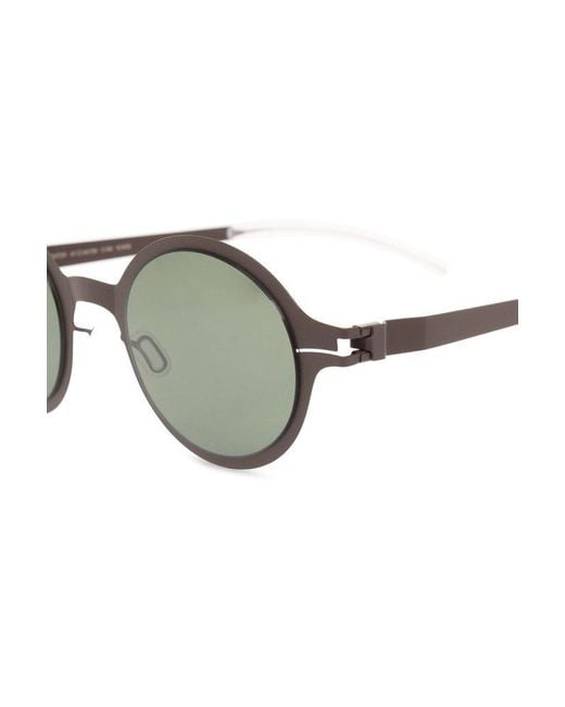 Mykita Green Nestor Round-frame Polarized Sunglasses