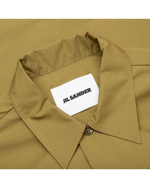 Jil Sander Green Short-Sleeved Shirt for men