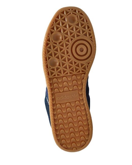 Adidas Originals Blue Samba Xlg Low-Top Sneakers for men