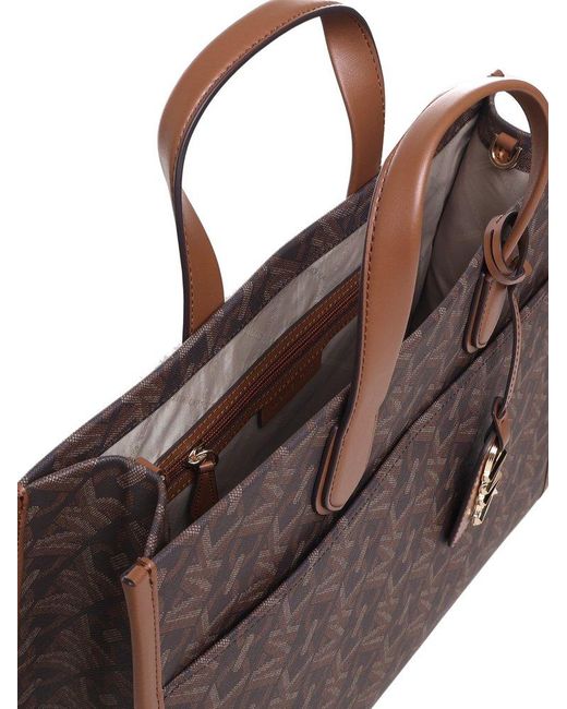 Gigi Large Empire Logo Jacquard Tote Bag