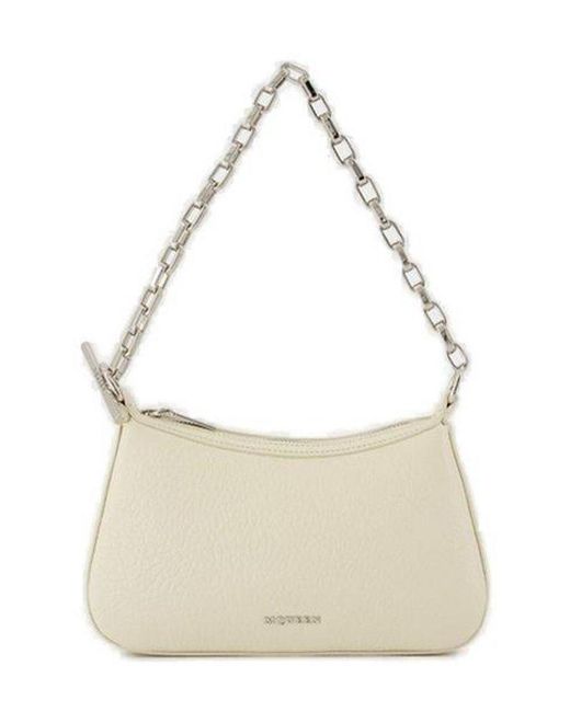 Alexander McQueen Natural T-Bar Mini Handbag