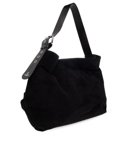 Vivienne Westwood Black Maxime Large Shoulder Bag
