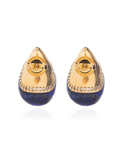 Bottega Veneta Blue Drop-shaped Earrings,