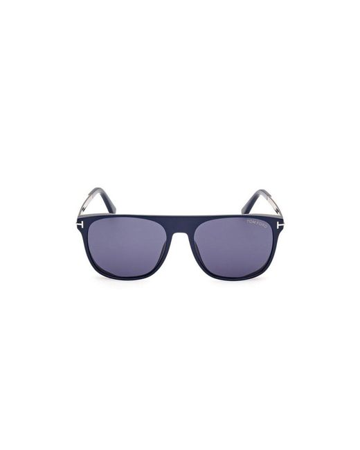 Tom Ford Blue Lionel Rectangular Sunglasses for men