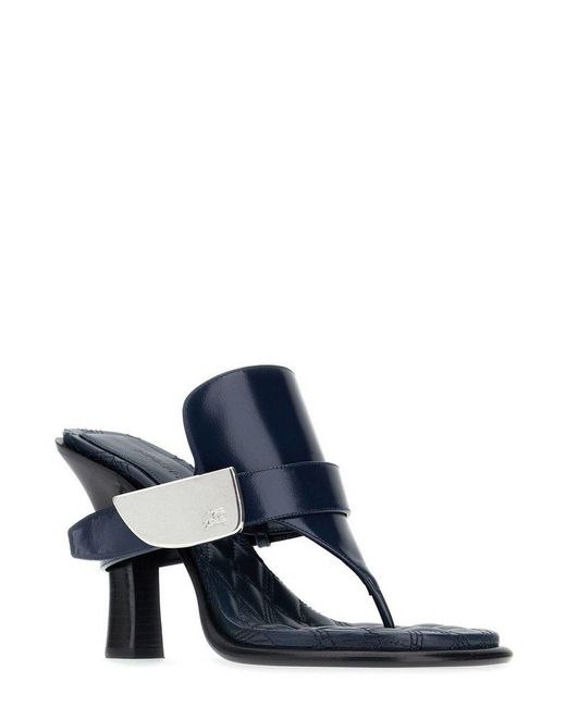 Burberry Blue Bay Thong-strap Sandals