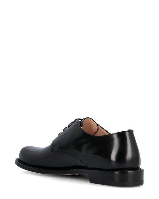 Loewe Laceup Derby Shoes in Black for Men Lyst