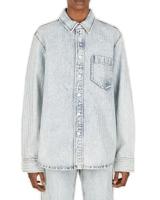 Alexander Wang Striped Oversized Denim 