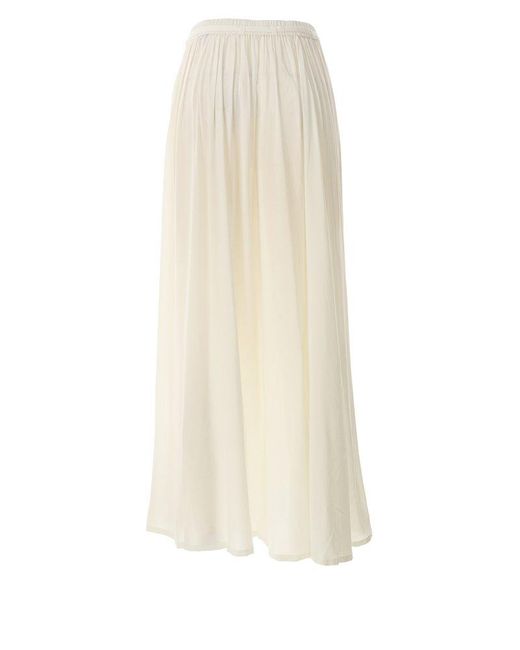 Karl Lagerfeld White Signature Maxi Beach Skirt