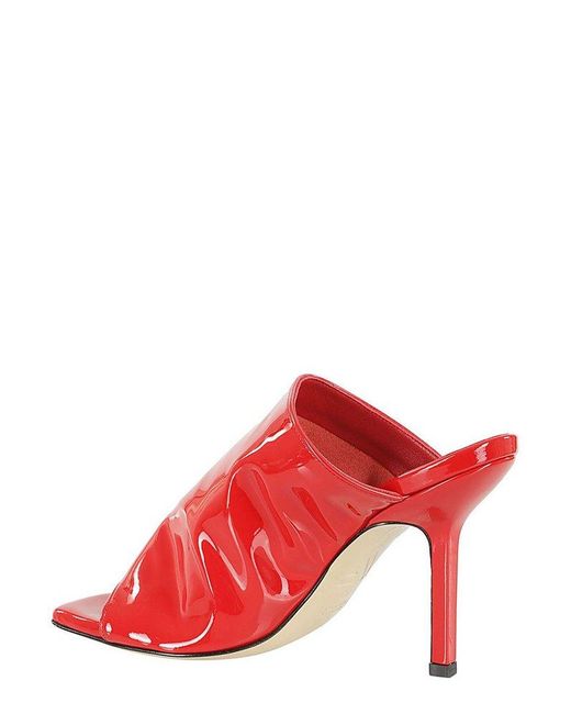 Giampaolo Viozzi Red Open Toe Sandals