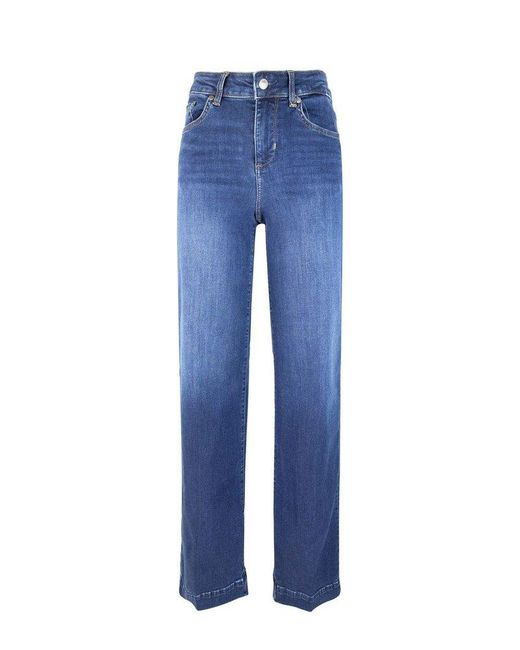 Liu Jo Blue Stretch Flared Jeans