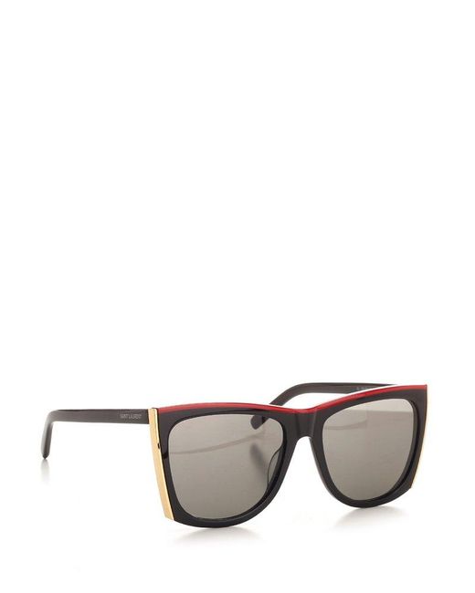 Paloma Square Sunglasses in Black - Saint Laurent