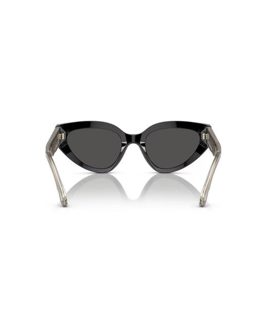 BVLGARI Black Triangle Frame Sunglasses