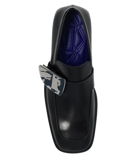 Burberry Black 'shield' Loafers, for men