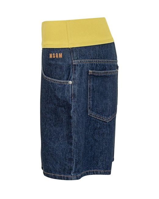 MSGM Blue Short