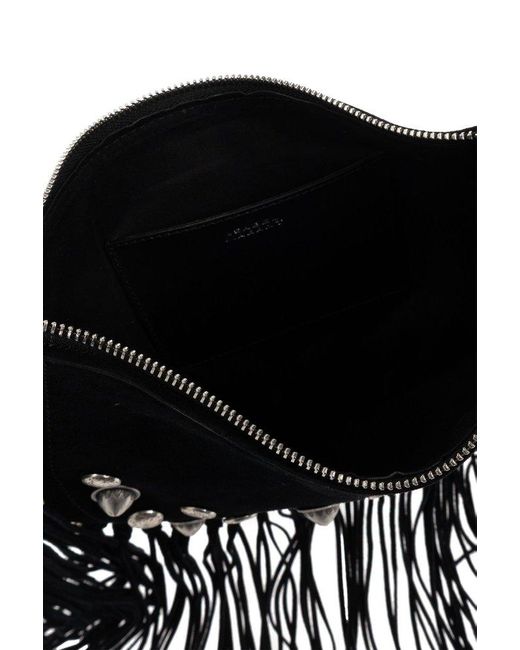 Isabel Marant Black Shoulder Bag Oskan Soft Zip