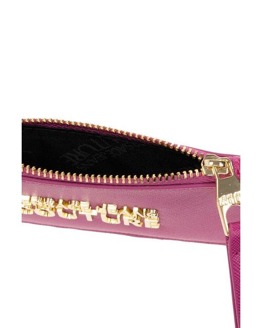 Versace Pink Card Case With Logo