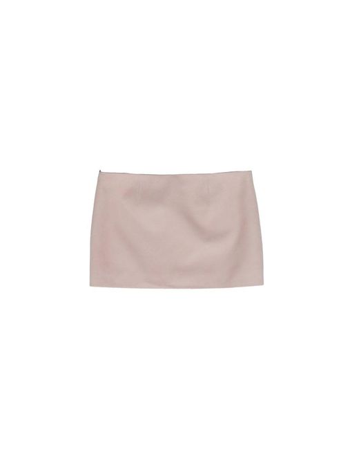 Khaite Pink Jett Mini Skirt