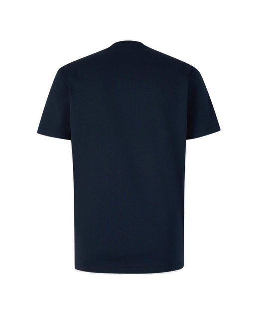 DSquared² Blue Printed Cotton T-shirt for men