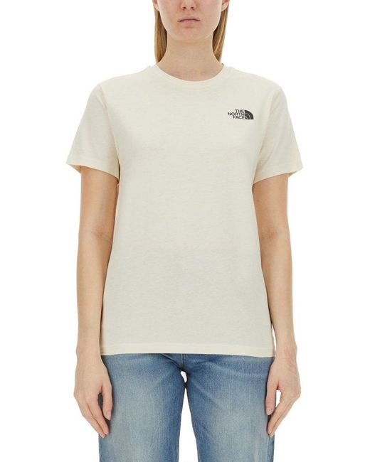 The North Face White T-Shirt With Logo